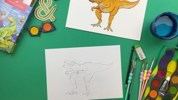 Esquisse du dinosaure