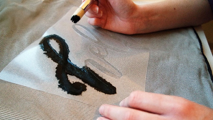 Application de la peinture