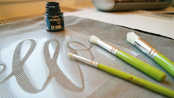 Application de la peinture