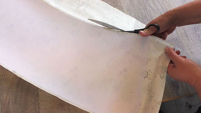 Préparation du tissu