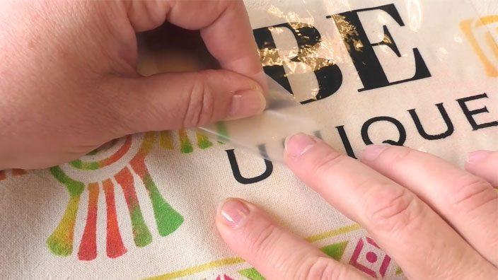 Ajout d'un transfert textile