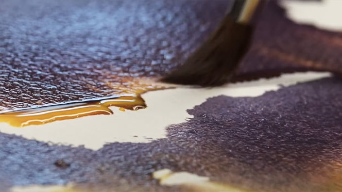 Textures et séparations de pigments