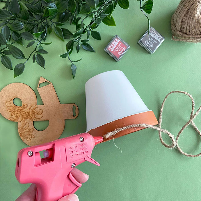 Fixation de la ficelle