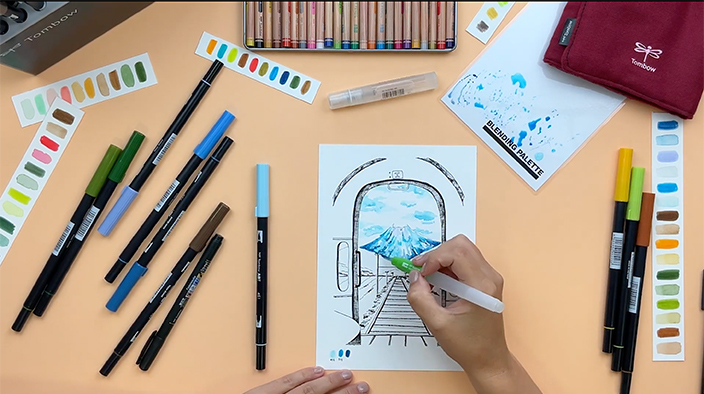 Mise en Couleur du Ciel et des Nuages