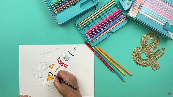 Passage au crayon