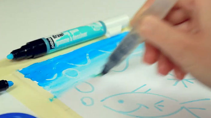 Testez avec un marqueur gouache