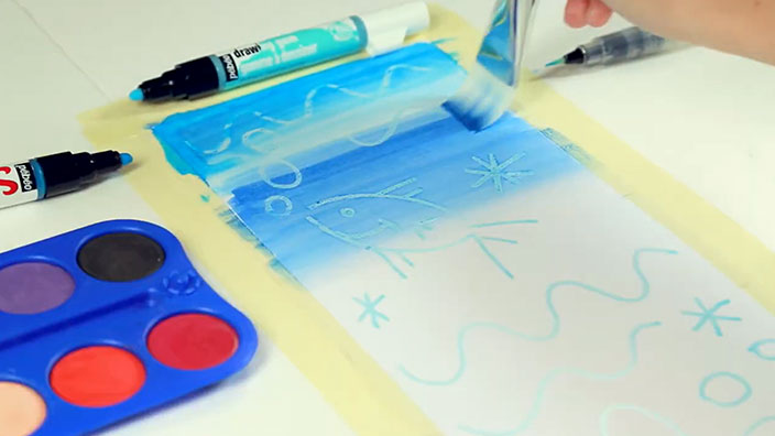 Expérimentez avec la gouache en pastilles