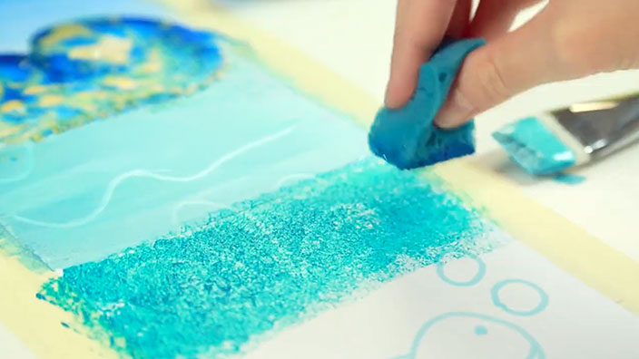 Ajoutez de la texture à l'acrylique