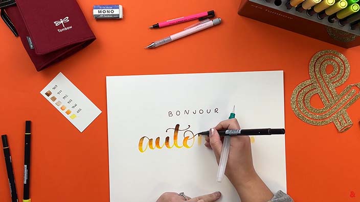 Habiller le lettering