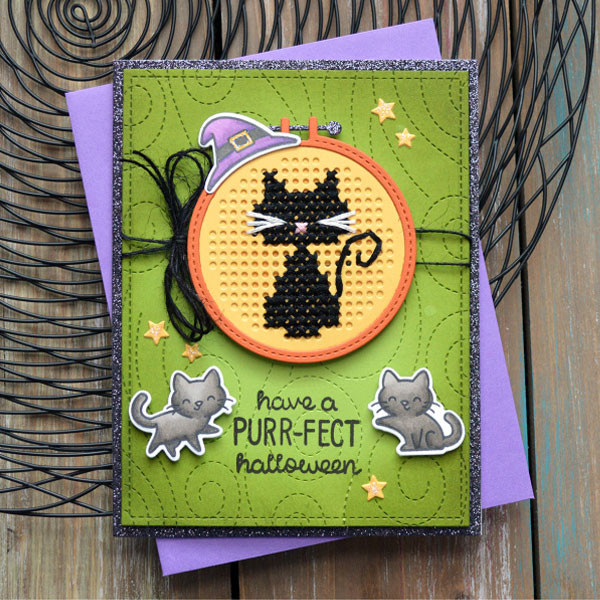 Carte chat noir