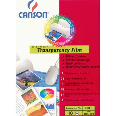 Film transparent A4 pochette de 10 feuilles