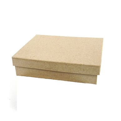 Boîte rectangle en papier mâché 10 x 7 x 2,5 cm