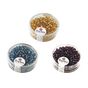 Perles de rocaille 4 mm garniture argent