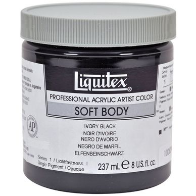 Peinture acrylique extra-fine noir d'ivoire 237 ml