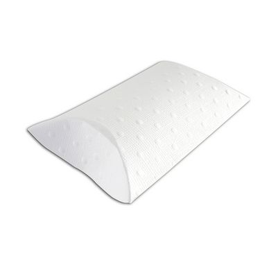 Boîtes Pillow Boxes en papier blanc embossé à pois 6 pièces