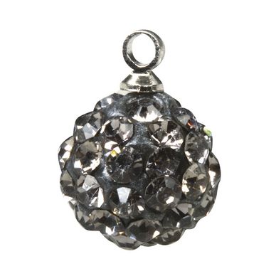Perle Shamballa ronde avec pendentifs Ø 10 mm