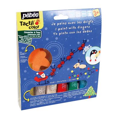 Peinture au doigt Tactilcolor kit de Noël