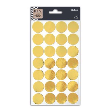 Stickers confettis or x 28 pces