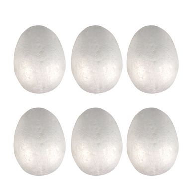 Œufs en polystyrène 7 x 4,5 cm - 6 pcs