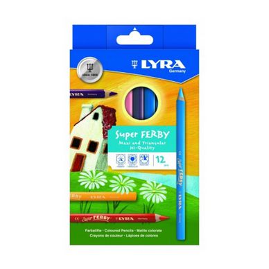 Crayon de couleur Super Ferby - 12 couleurs