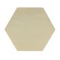 Plaque hexagonale en bois 30 x 26 cm