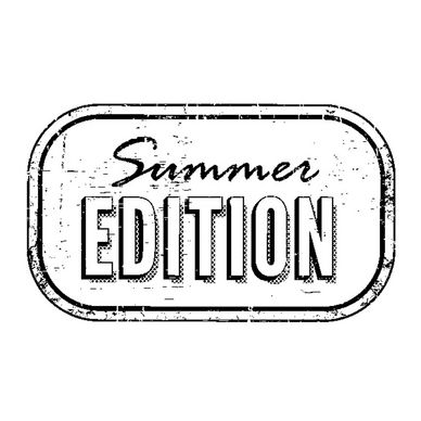 Tampon en bois summer edition 5,3 x 3,7 cm