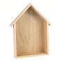 Etagère en forme de maison en bois 25 x 19,5 x 7 cm