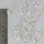 Perle ronde synthétique mate transparente - 12 mm