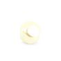 Perle en résine nacrée toupie blanche - 9 mm