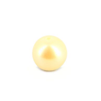 Perle ronde synthétique nacrée blanche - 10 mm