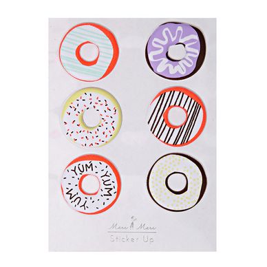 Stickers relief donut x 6 pcs