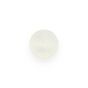 Perle ronde résine blanche translucide mate - 9 mm