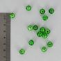 Perle ronde synthétique effet brisé verte - 8 mm
