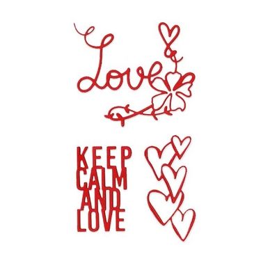 Matrice de coupe DIE Keep calm and love