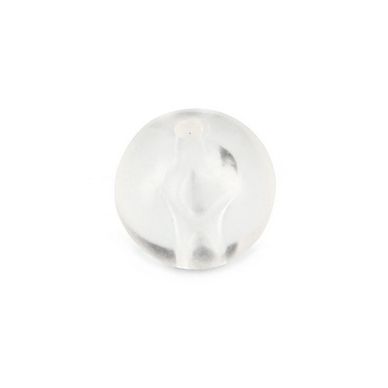 Perle ronde synthétique mate transparente - 10 mm