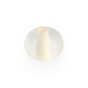 Perle en verre ronde blanc - transparent - 4 mm