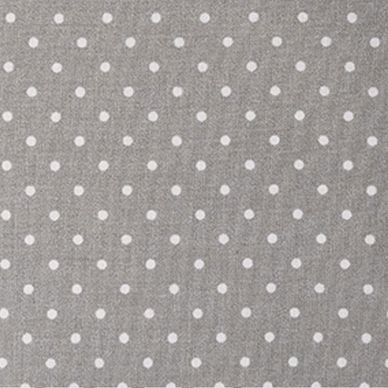 Tissu 50 x 140 cm Petits points gris et blanc