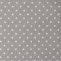 Tissu 50 x 140 cm Petits points gris et blanc
