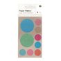 Stickers en papier Washi ronds multicolores x 4 planches