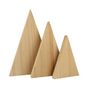 Triangle en bois 10,5 à 17,7 cm - 3 pcs