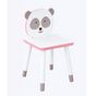 Chaise en bois pour enfant Panda adorable 29 x 29 x 53 cm