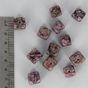 Perle cubique pierre biseautée - 12 x 12 mm