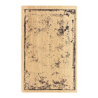 Tampon bois Carte grunge 10 x 15 cm