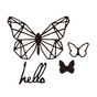 Matrice de découpe DIE Hello Butterfly 4 pcs