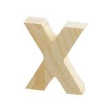 Lettre en bois X - 5,1 cm