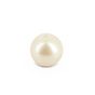 Perle en résine ronde nacrée blanche - 7,5 mm
