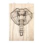 Tableau String Art set Éléphant support 20 x 30 cm