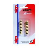 Aimant 9 mm Or 10 pcs