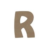 Lettre R en bois médium 8 cm