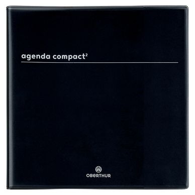 Agenda semainier 2023-2024 16.5 x 16.5 cm Boréal Noir